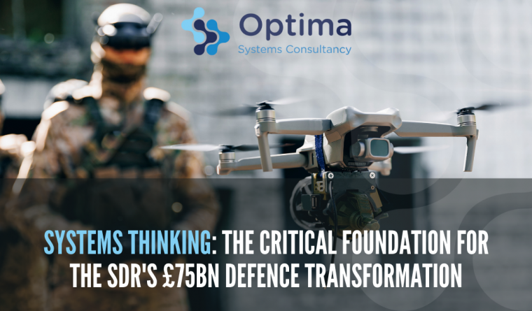 Photo of a soldier and a drone
