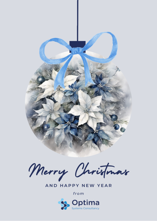 Optima's branded Christmas card