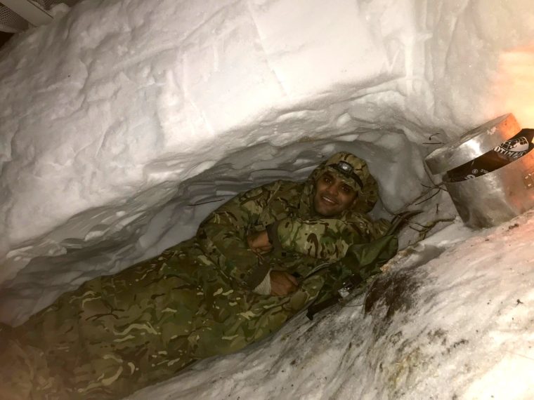 Prash in a tent in -20C in Norway.