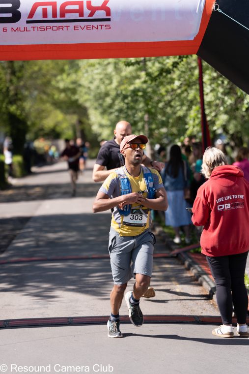 Matthew at the finish line - Thornbury 10K 2026.